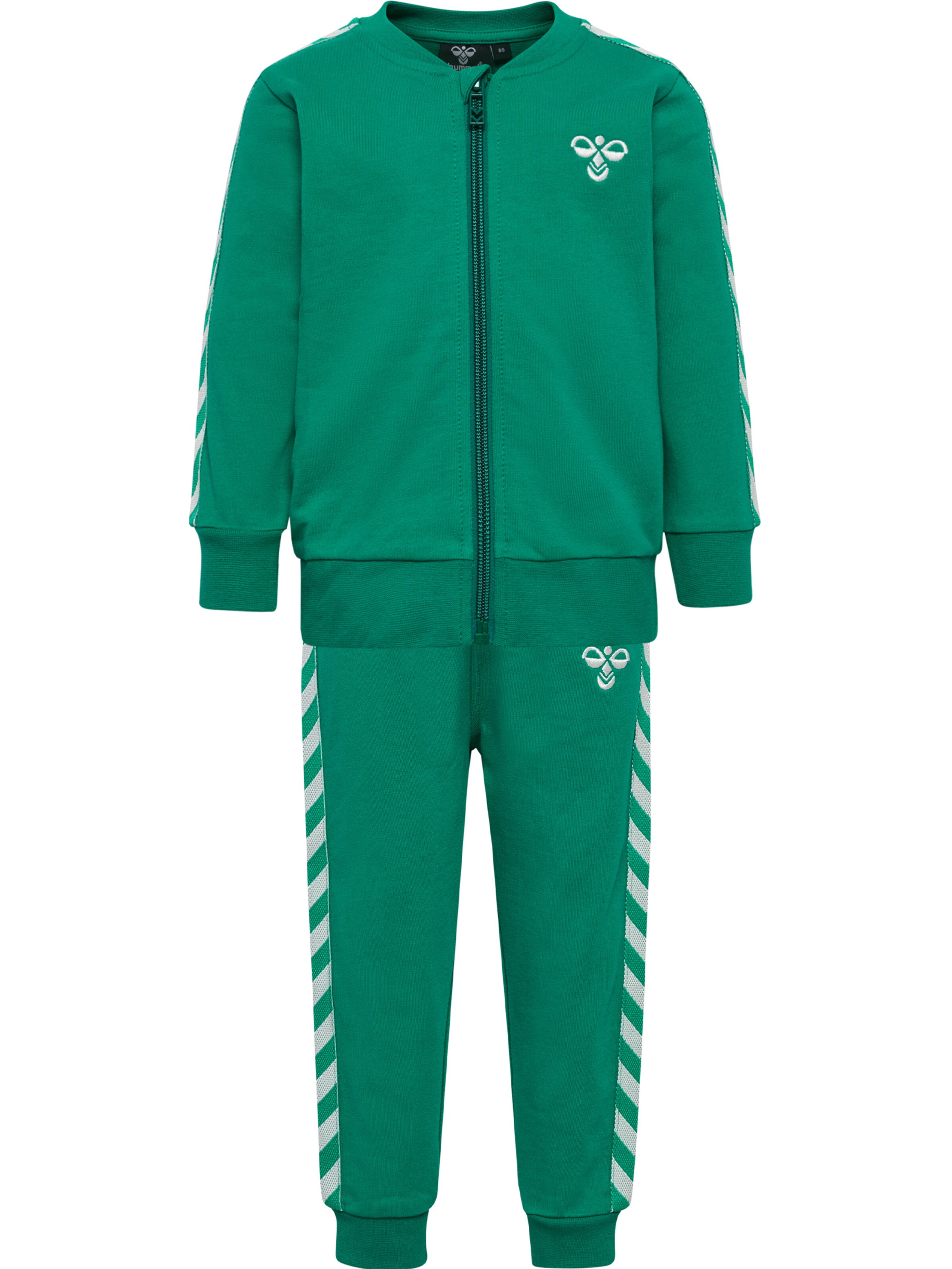 Hummel Tracksuit in Green: front