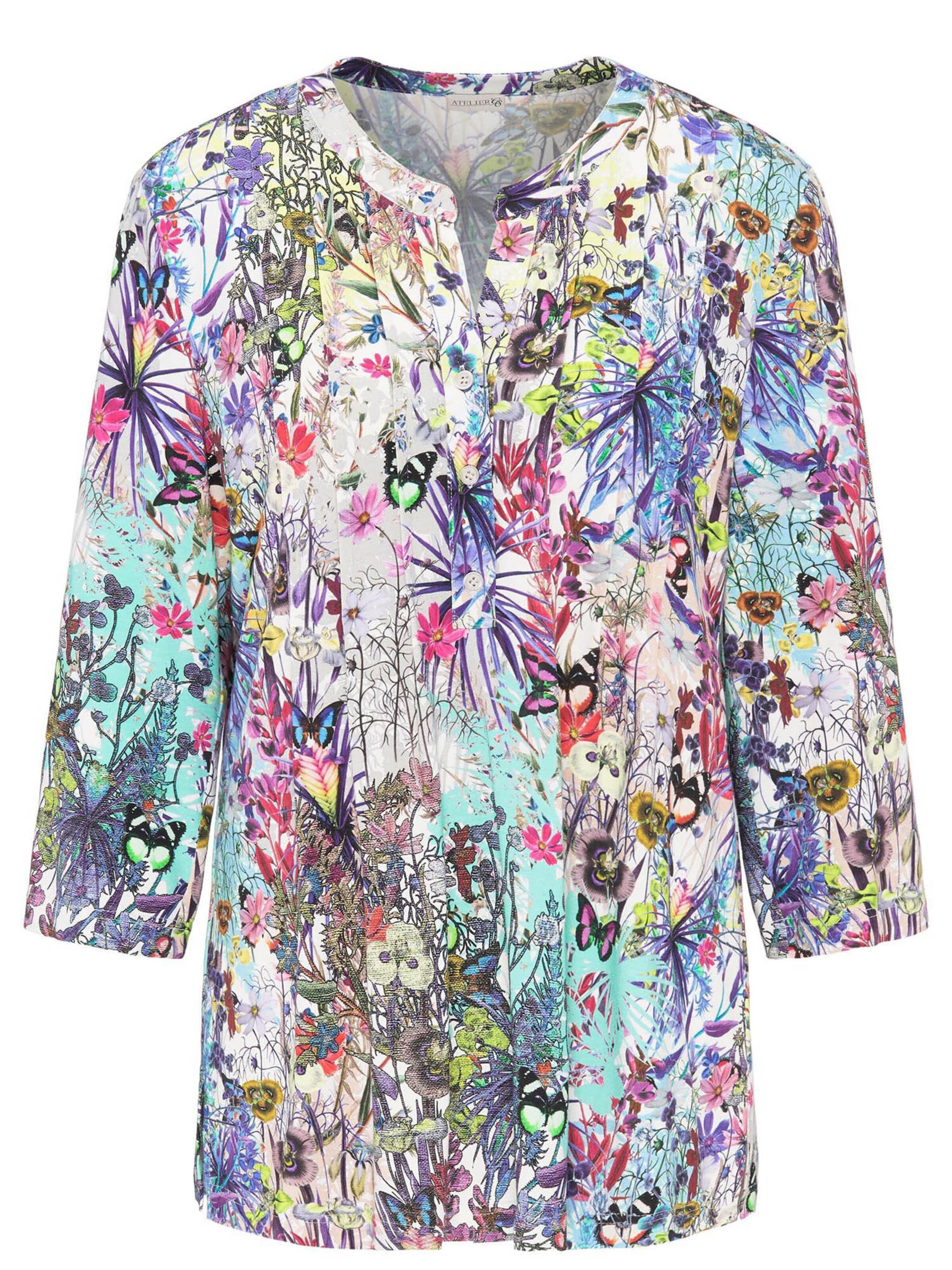 Goldner Bluse in Mischfarben: Vorderseite