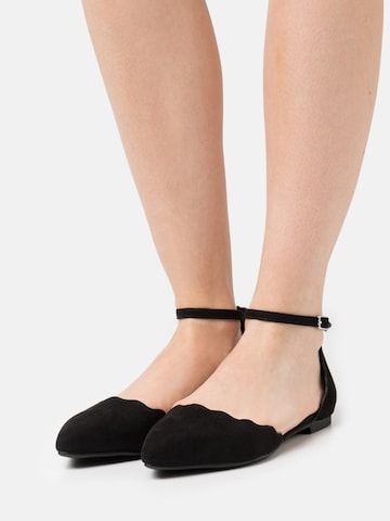 Anna Field Strap ballerina in Black