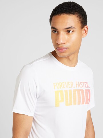 PUMA Koszulka funkcyjna 'Forever. Faster.' w kolorze biały