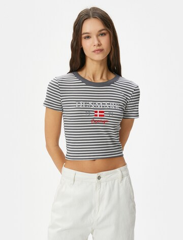 Koton Shirt in Grijs: voorkant