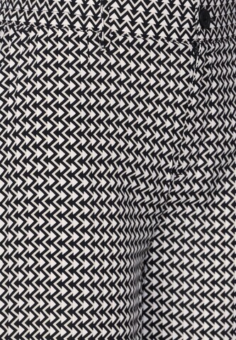 STREET ONE Wide Leg Hose in Schwarz