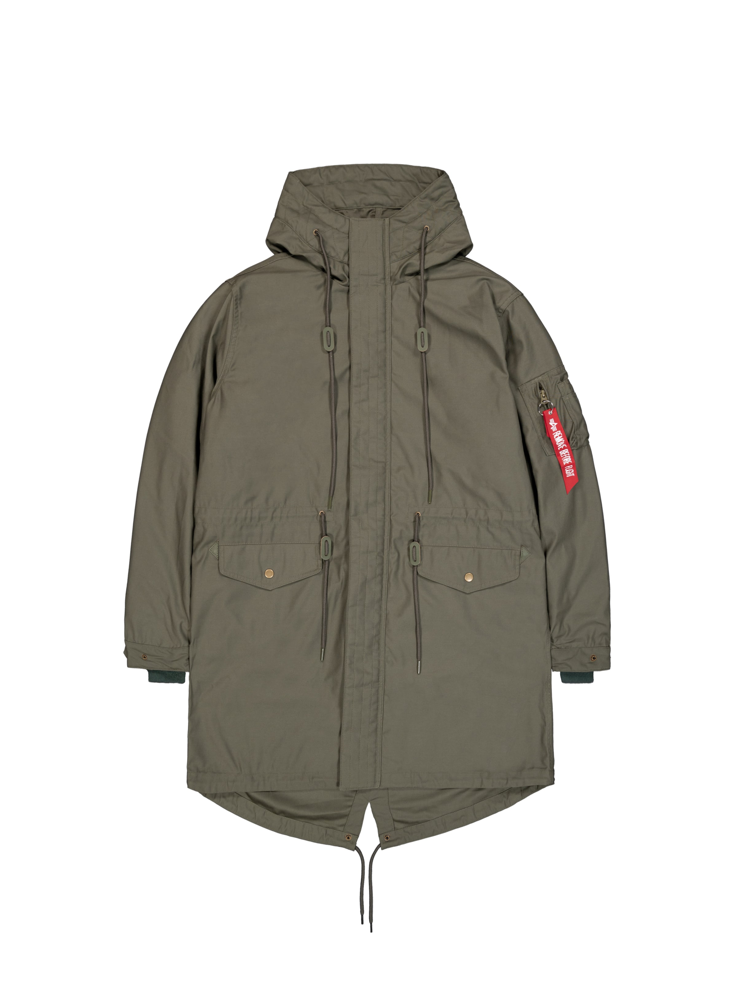 ALPHA INDUSTRIES Övergångsjacka i grön: framsida