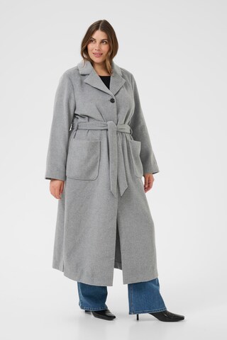 KAFFE CURVE Between-seasons coat 'Celina ' in Grey: front