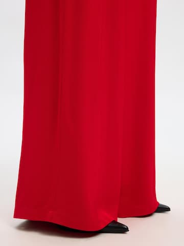 Wide leg Pantaloni di SELECTED in rosso