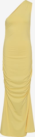 Kaffe - Vestido de noche 'KASunnie' en amarillo: frente