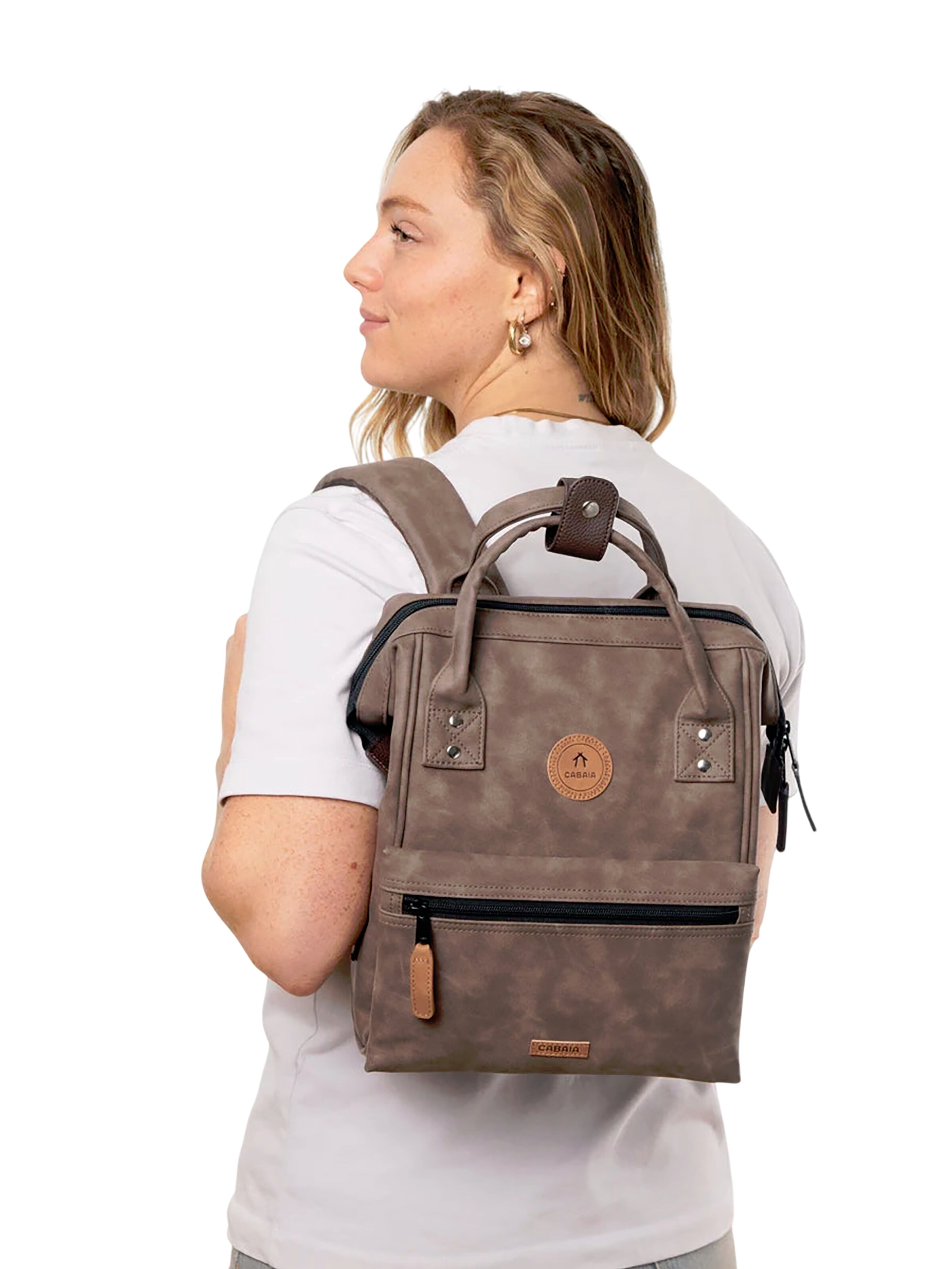 Cabaia Backpack 'Small Papeete' in Brown