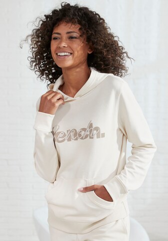 Felpa di BENCH in beige: frontale