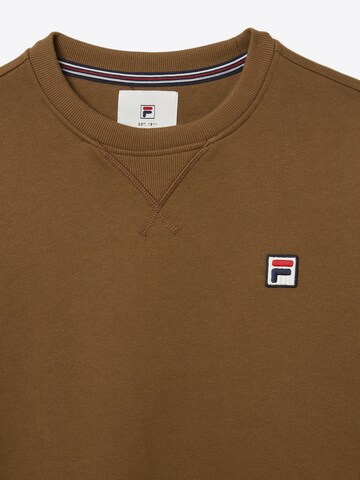 FILA Sweatshirt 'BIELLA regular crewneck sweatshirt' in Bruin