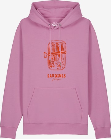 Pull-over 'Sardines Portugal' Watapparel en rose : devant