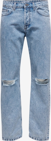 Only & Sons Loosefit Jeans in Blauw: voorkant