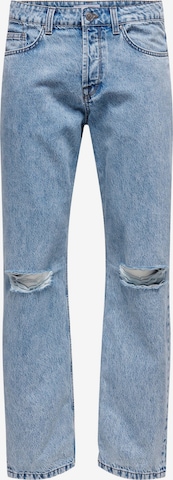 Only & Sons Loosefit Jeans i blå: forside