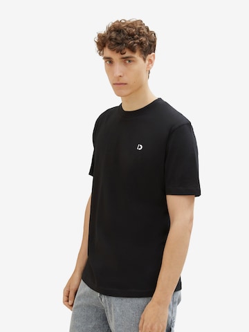 TOM TAILOR DENIM T-Shirt in Schwarz