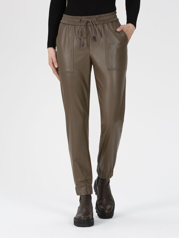 STEHMANN Tapered Pants in Grey: front