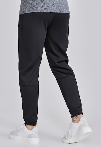 Effilé Pantalon SikSilk en noir