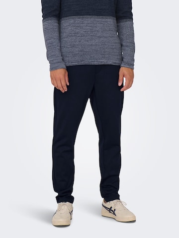 Only & Sons Regular Trousers 'Linus' in Blue: front