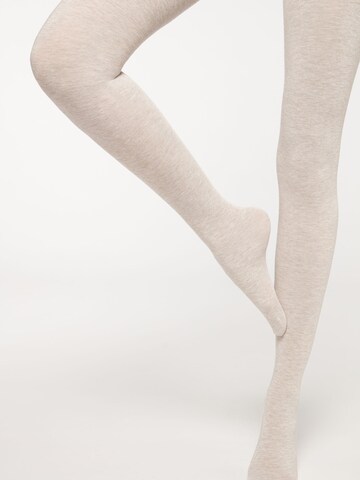 CALZEDONIA Tights 'thermo' in Beige: front