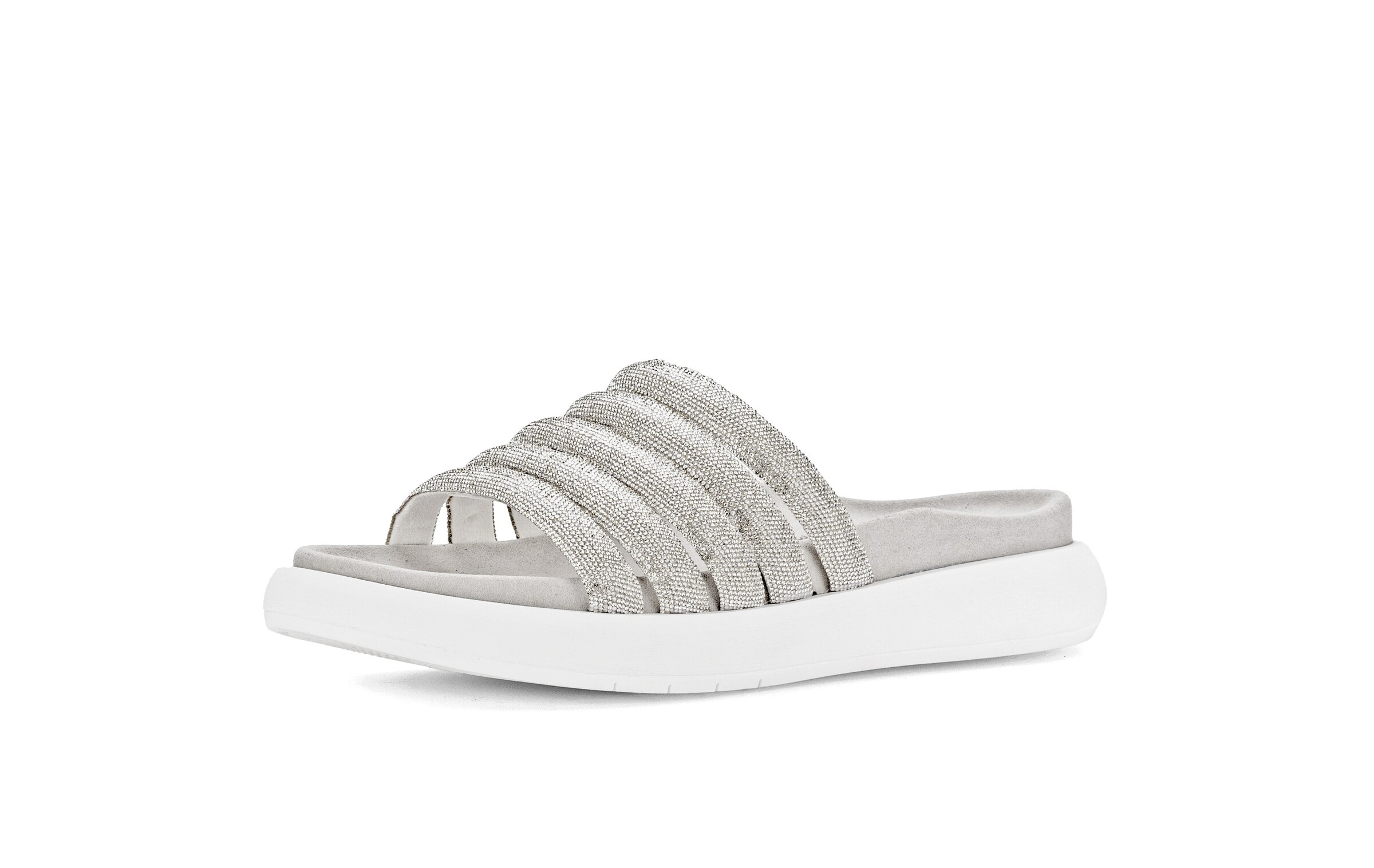 GABOR - Sapato aberto em prata: frente