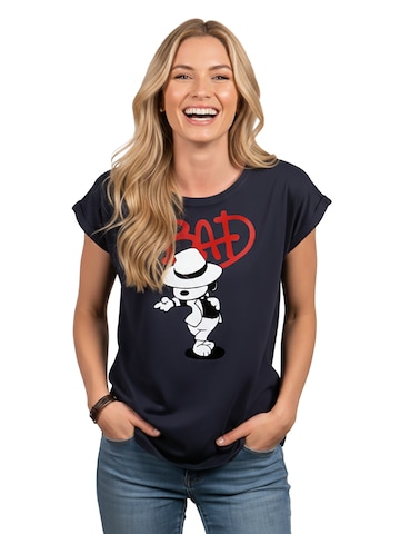 MAKAYA Shirt 'Bad Dog' in Blue: front