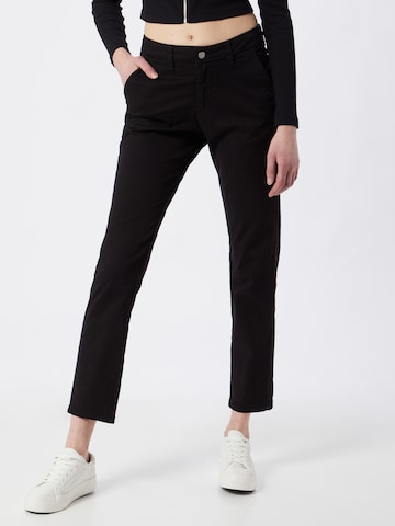 SELECTED FEMME Tapered Bukser 'SLFMILEY' i sort: forside