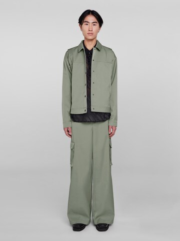 IIQUAL Wide leg Cargo Pants 'PHILLY' in Green