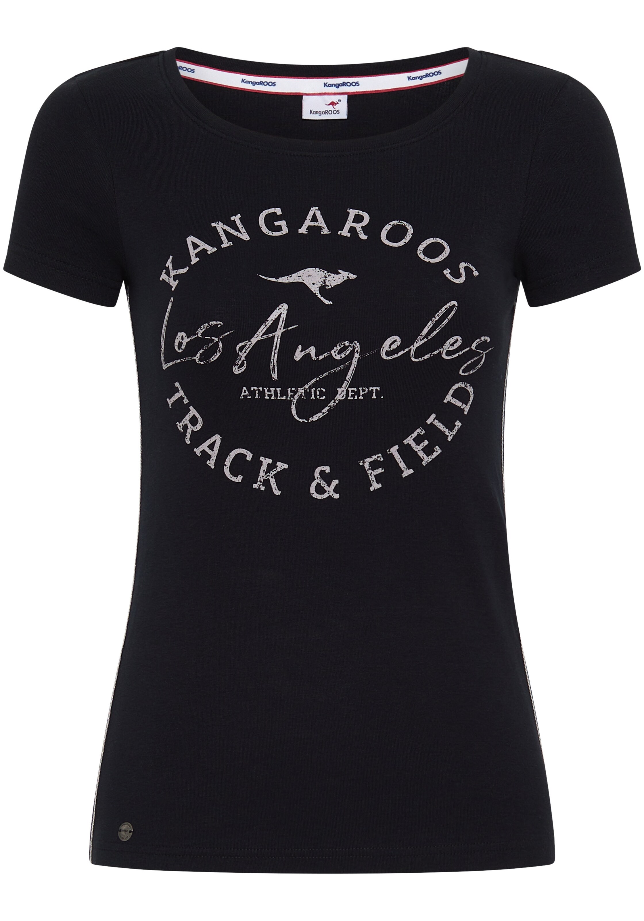 KangaROOS Shirt in Schwarz: Vorderseite
