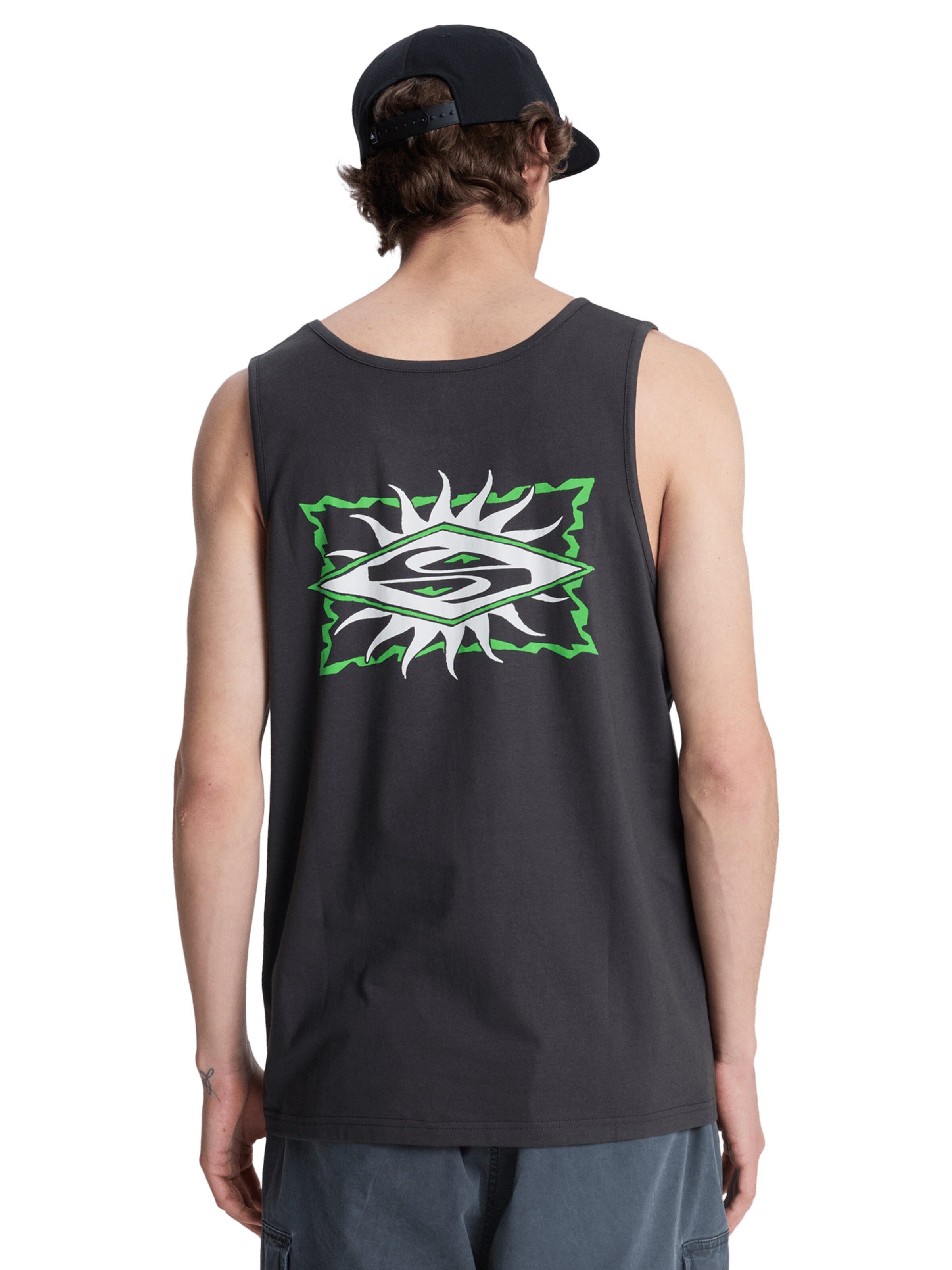 QUIKSILVER Top 'EV Starfish Stamp' in Schwarz