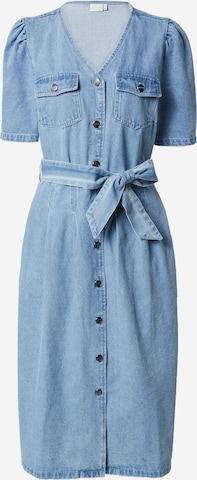 Robe-chemise 'JENNA' NÜMPH en bleu : devant