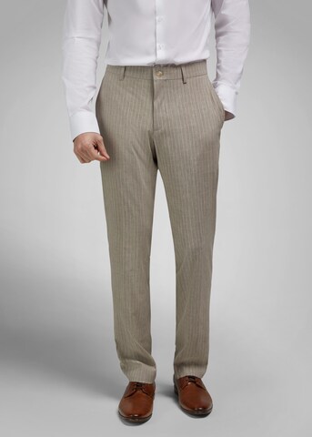 HECHTER PARIS Regular Trousers 'MODERN FIT' in Beige: front