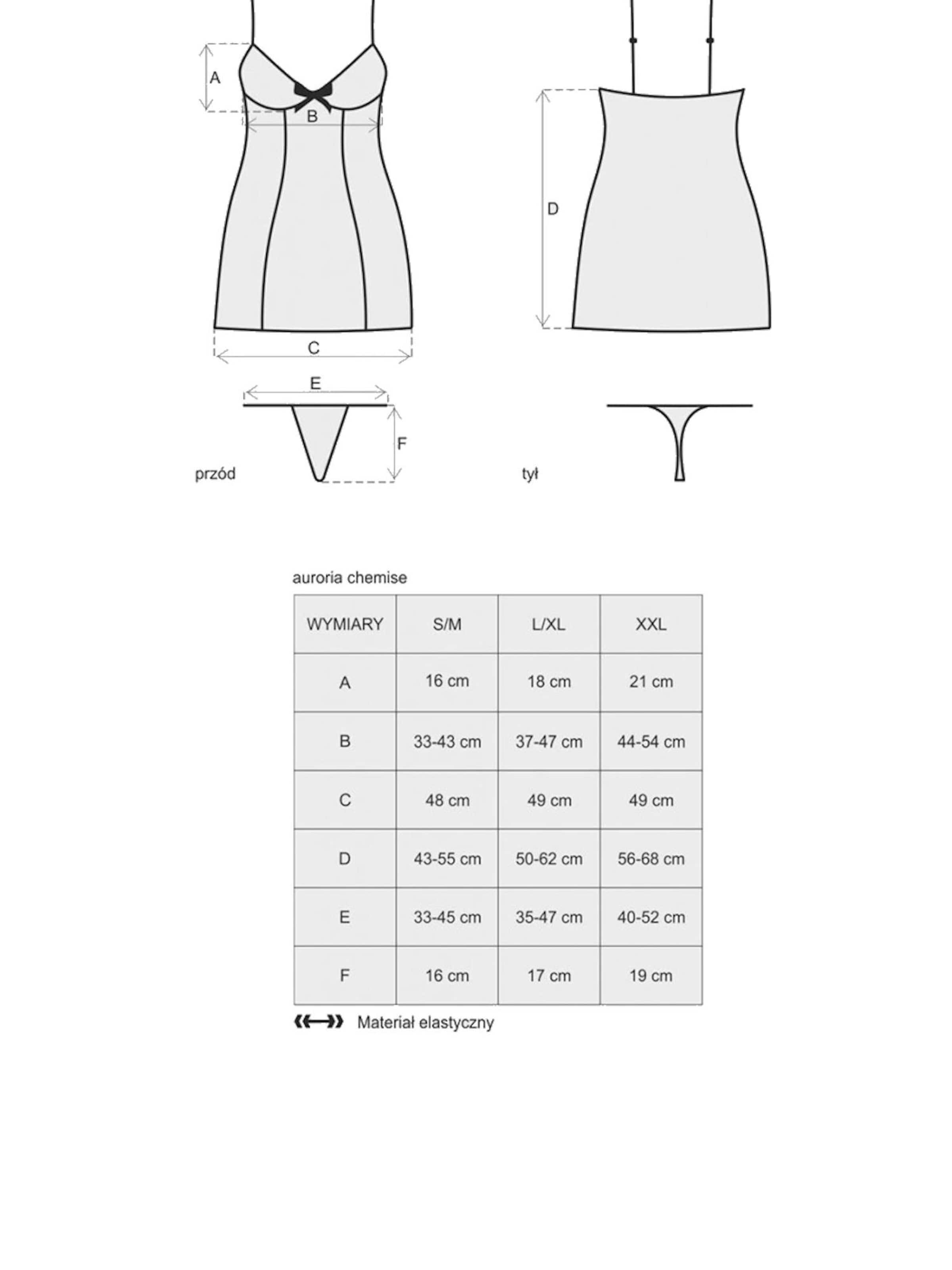 Obsessive Negligee 'Chemise Auroria' in Blue