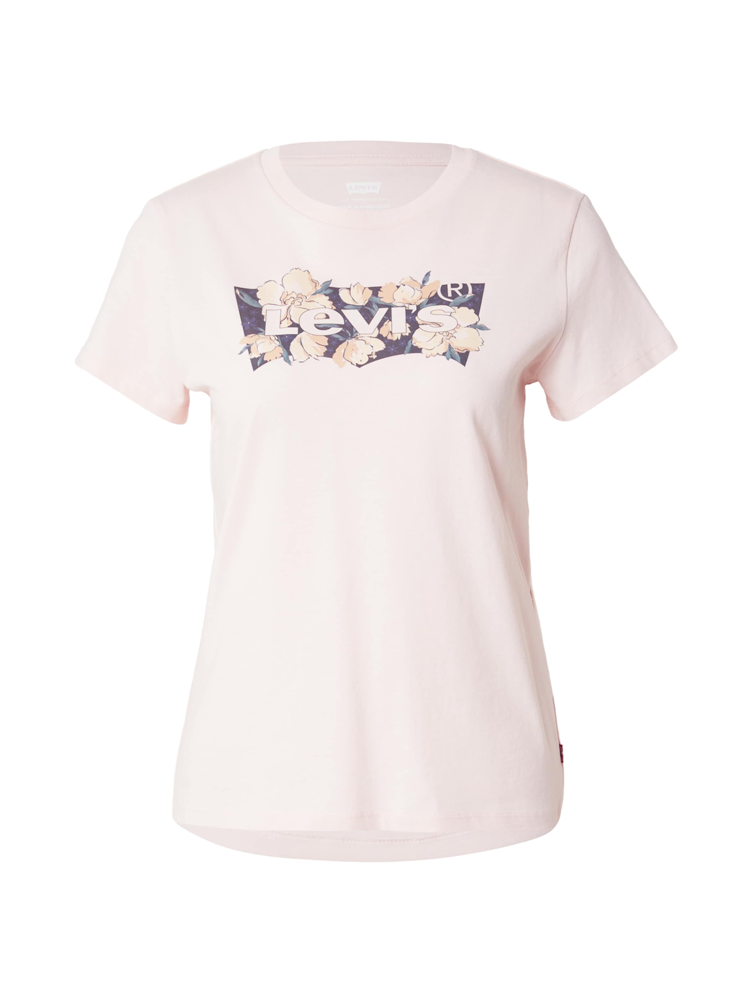 LEVI'S ® Shirt 'Perfect Tee' in Navy / Light yellow / Green / Rose, Item view