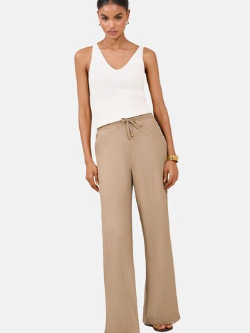 Lipsy Wide leg Pants in Brown: front