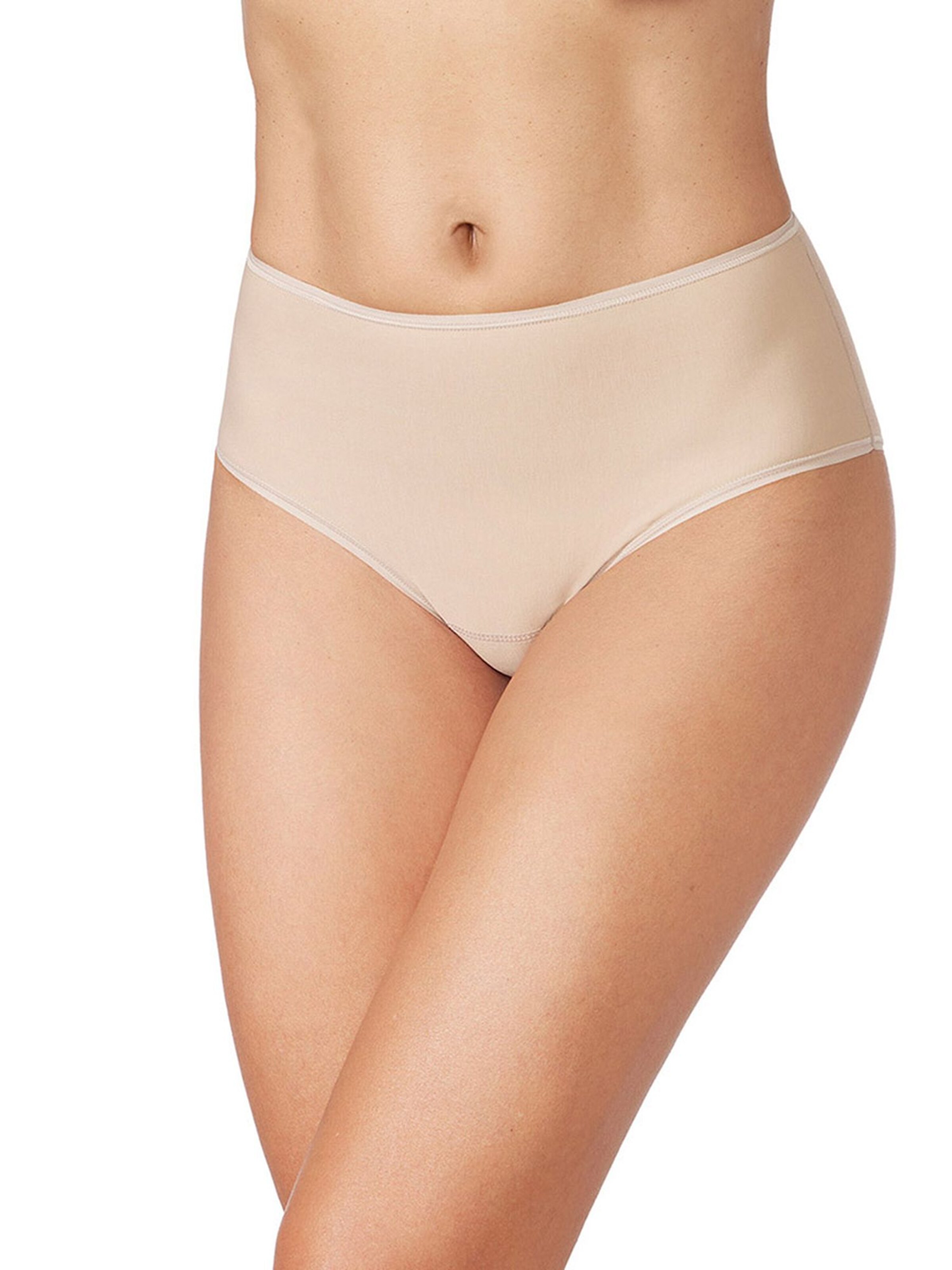 zd ZERO DEFECTS Panty 'Aurora high waist panty organic cotton' in Beige: front
