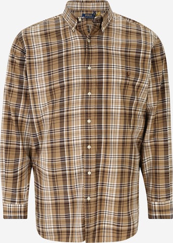 Polo Ralph Lauren Big & Tall Pohodlné nošení Košile – hnědá: přední strana
