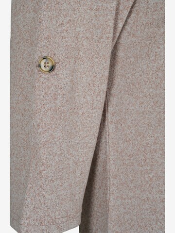 Zizzi Shirt 'Vlucca' in Beige