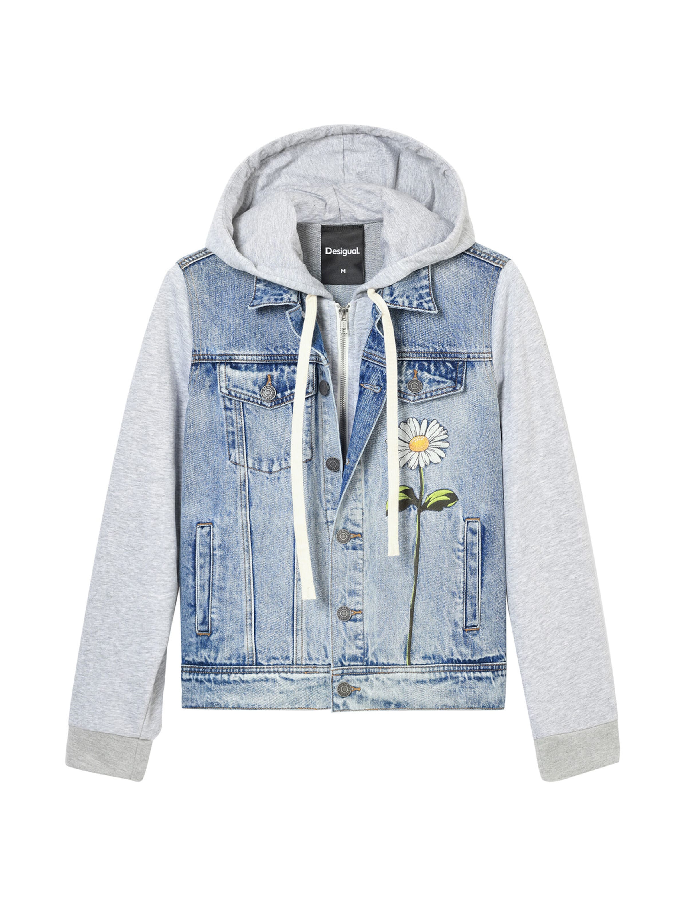 Jeansjacke Bunt Desigual Jeansjacken Oversized Fit Parka Mit