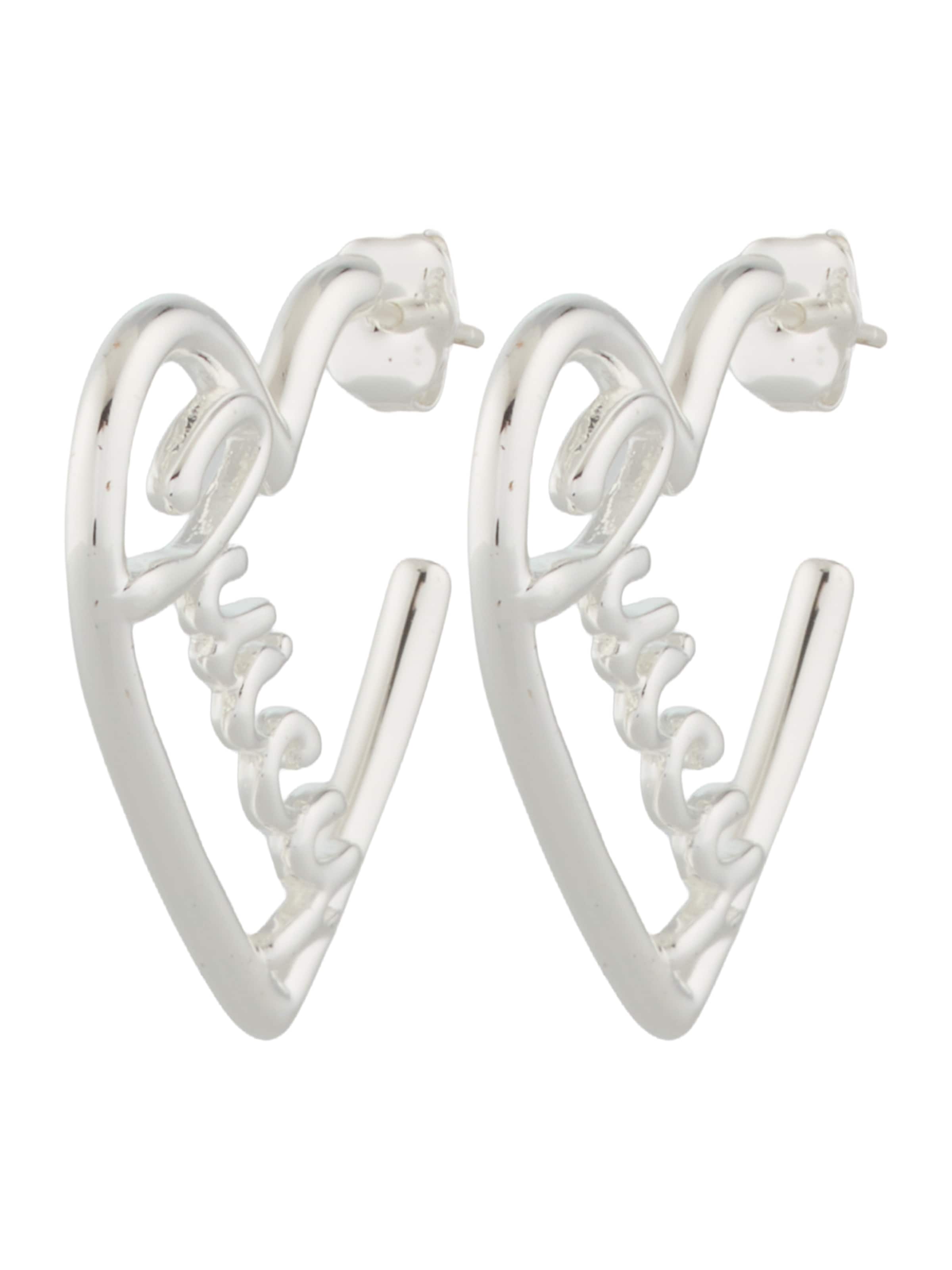 Juicy Couture Oorbellen 'HEART' in de kleur Zilver, Productweergave