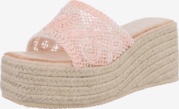 Ital-Design Pantolette in Pink: Vorderseite