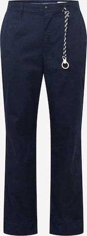 TOM TAILOR DENIM Chino nadrág - kék: elől