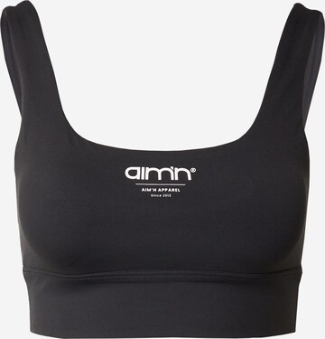 Bustier Soutien-gorge de sport aim'n en noir : devant