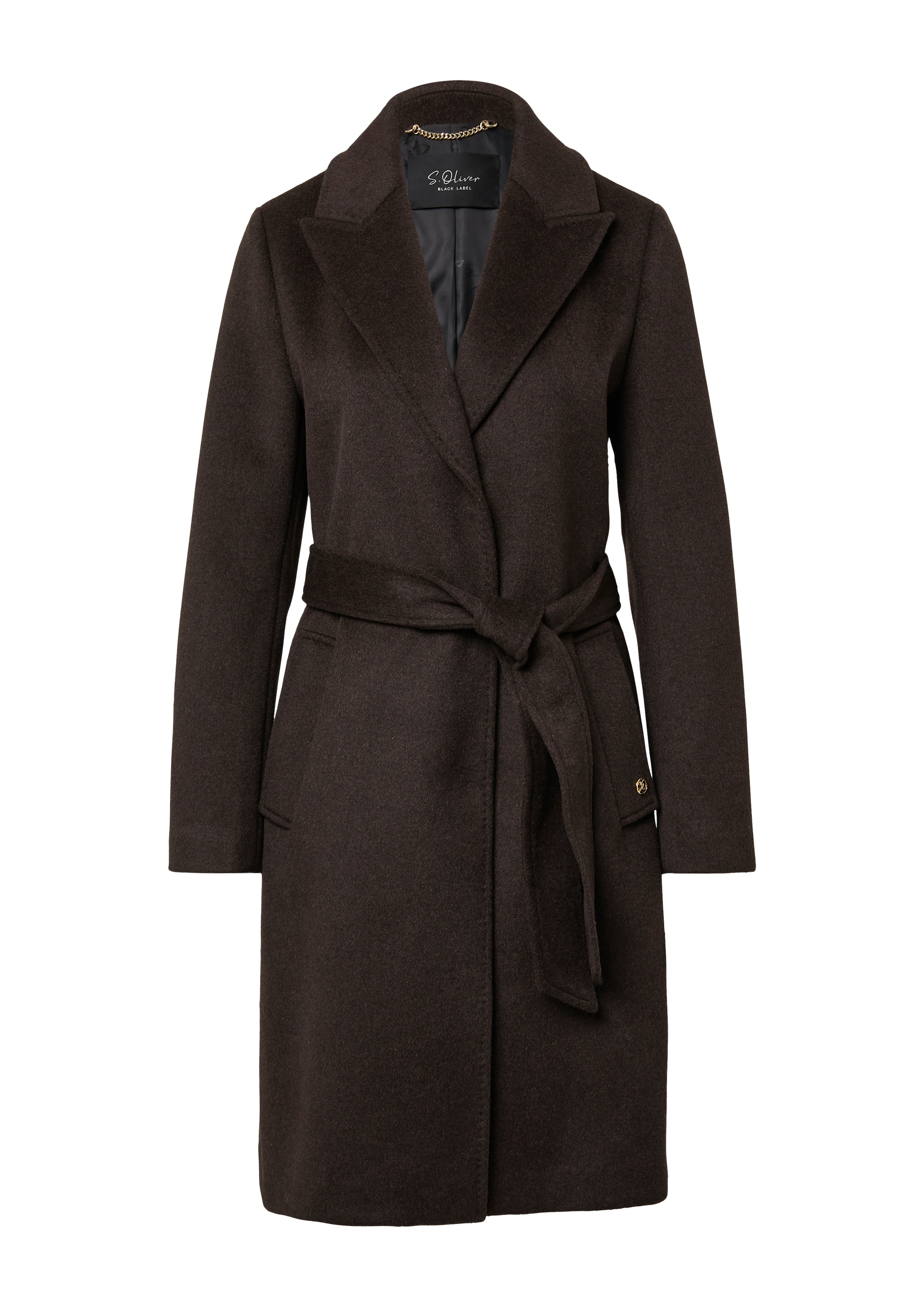 s.Oliver BLACK LABEL Демисезонное пальто в Коричневый: спереди