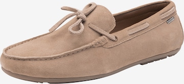 Ombre Moccasins in Beige: front