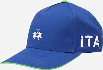 La Martina Cap in Blue: front