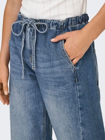 ONLY Wide leg Jeans in Blauw