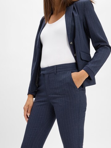 MOS MOSH Regular Bandplooibroek 'MMEllen Carie' in Blauw