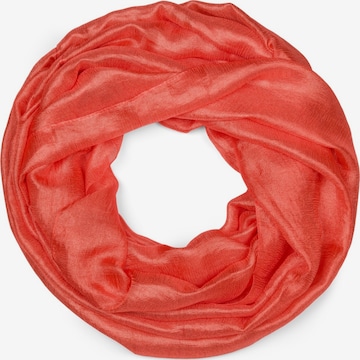 styleBREAKER Schlauchschal 'Seidiger Einfarbiger Loop' in Orange: Vorderseite