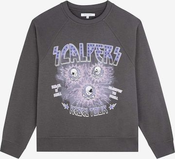 ScalpersSweater majica ' ' - siva boja: prednji dio