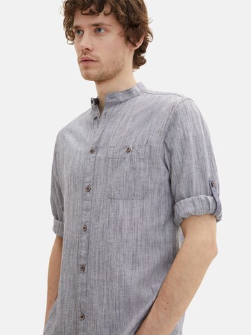 Coupe regular Chemise TOM TAILOR en bleu