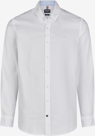 HECHTER PARIS Button Up Shirt in White: front