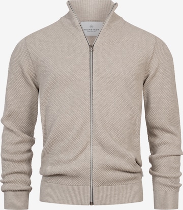Vestes en maille 'Erik' Kronstadt en beige : devant